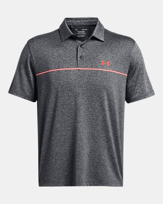 Men's UA Playoff 3.0 Stripe Polo in Black image number 4